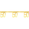 50th Birthday Gold Bunting Milestone