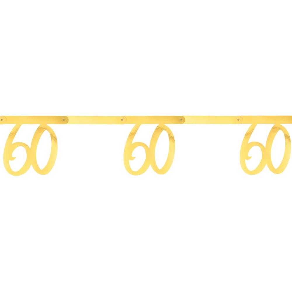60th Birthday Gold Bunting Milestone