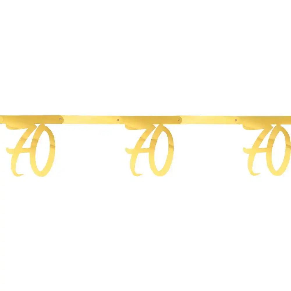 70th Gold Bunting Milestone