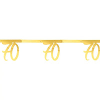 70th Gold Bunting Milestone