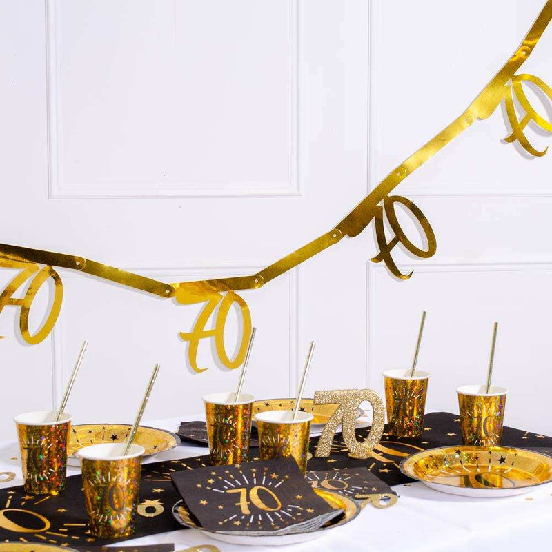 70th Gold Bunting Milestone