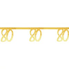 80th Birthday Gold Bunting Milestone