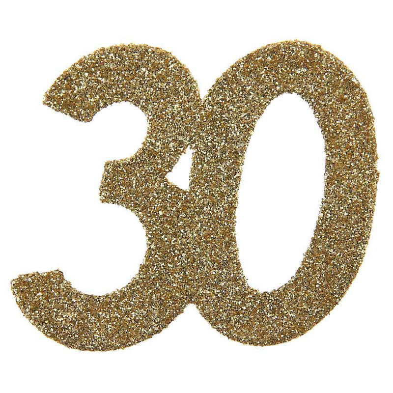 30th Birthday Oversized Glitter Confetti (x6)