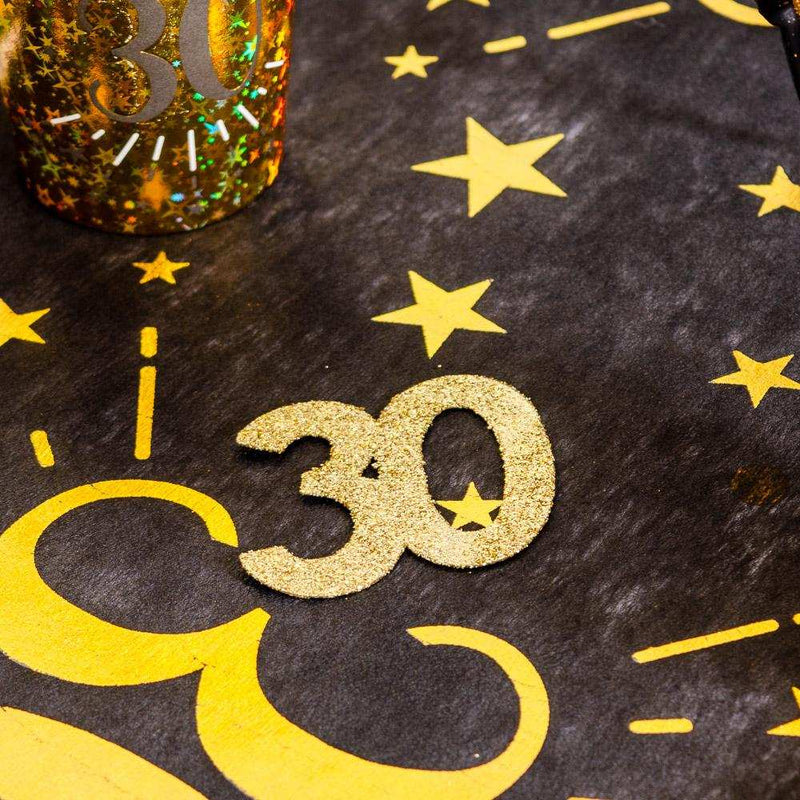 30th Birthday Oversized Glitter Confetti (x6) Milestone