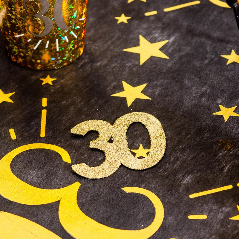 30th Birthday Oversized Glitter Confetti (x6)