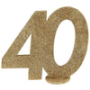 40th Birthday Glitter Table Decoration Milestone