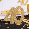 40th Birthday Glitter Table Decoration Milestone