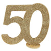 50th Birthday Glitter Table Decoration Milestone