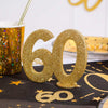 60th Birthday Glitter Table Decoration Milestone