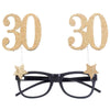 30th Birthday Glitter Sparkle Glasses Milestone