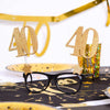 40th Birthday Glitter Sparkle Glasses Milestone