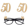 50th Birthday Glitter Sparkle Glasses Milestone