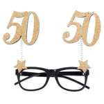 50th Birthday Glitter Sparkle Glasses