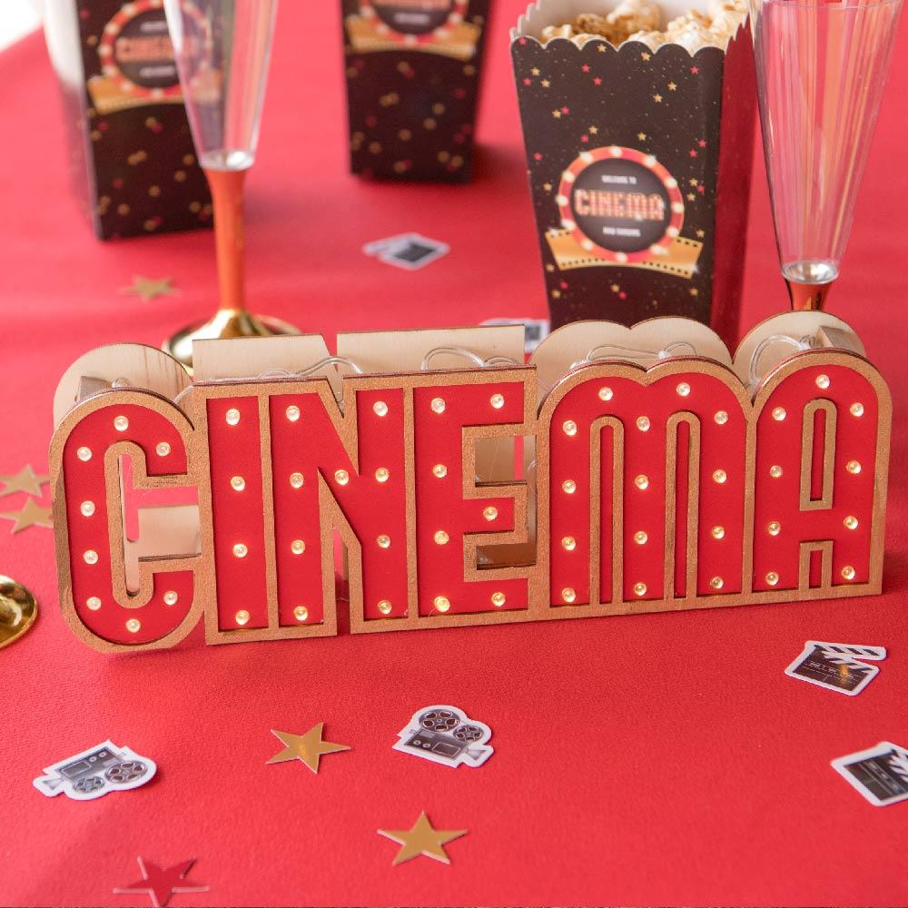 LED Light Up Cinema Table Decoration Hollywood