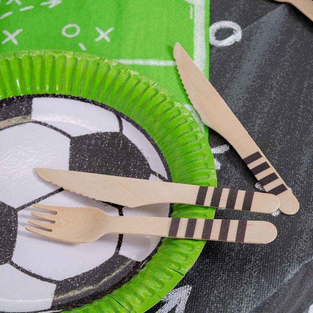 Kicker Party Wooden Cutlery (x8 guests) Kids Party