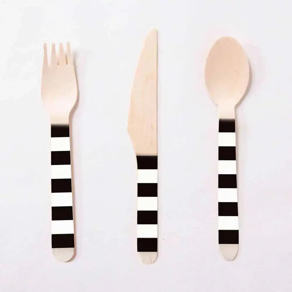 Kicker Party Wooden Cutlery (x8 guests) Kids Party