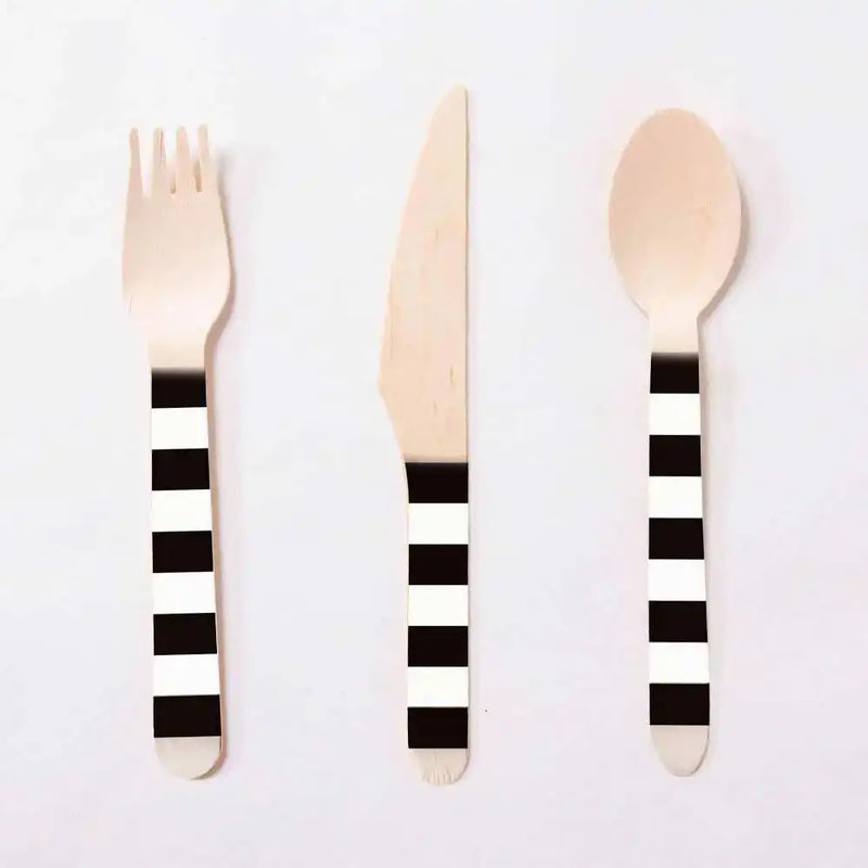 Kicker Party Wooden Cutlery (x8 guests) Kids Party