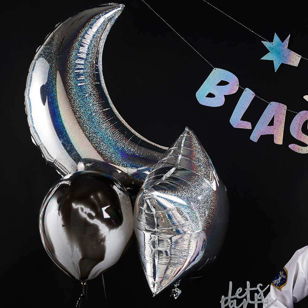 Star & Moon Balloons (x2) Kids Party