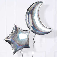 Star & Moon Balloons (x2) Kids Party