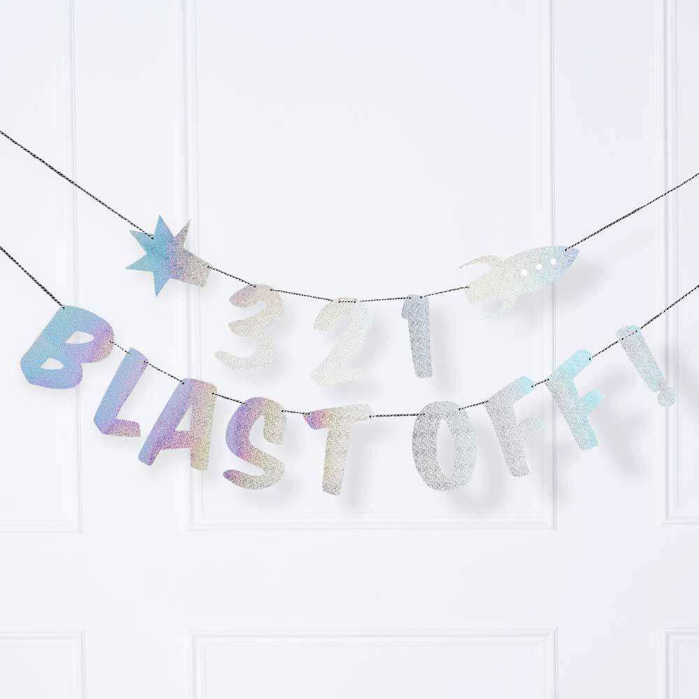 Blast off Party Banner (2m) Kids Party