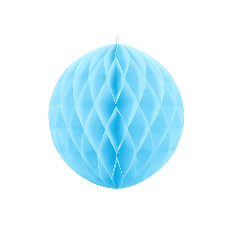 Honeycomb Paper Ball (30cm) - Sky Blue