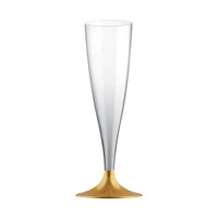 Reusable Flutes Gold (x6) Party Pieces