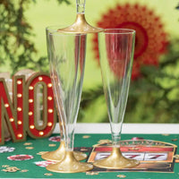 Reusable Flutes Gold (x6) Party Pieces