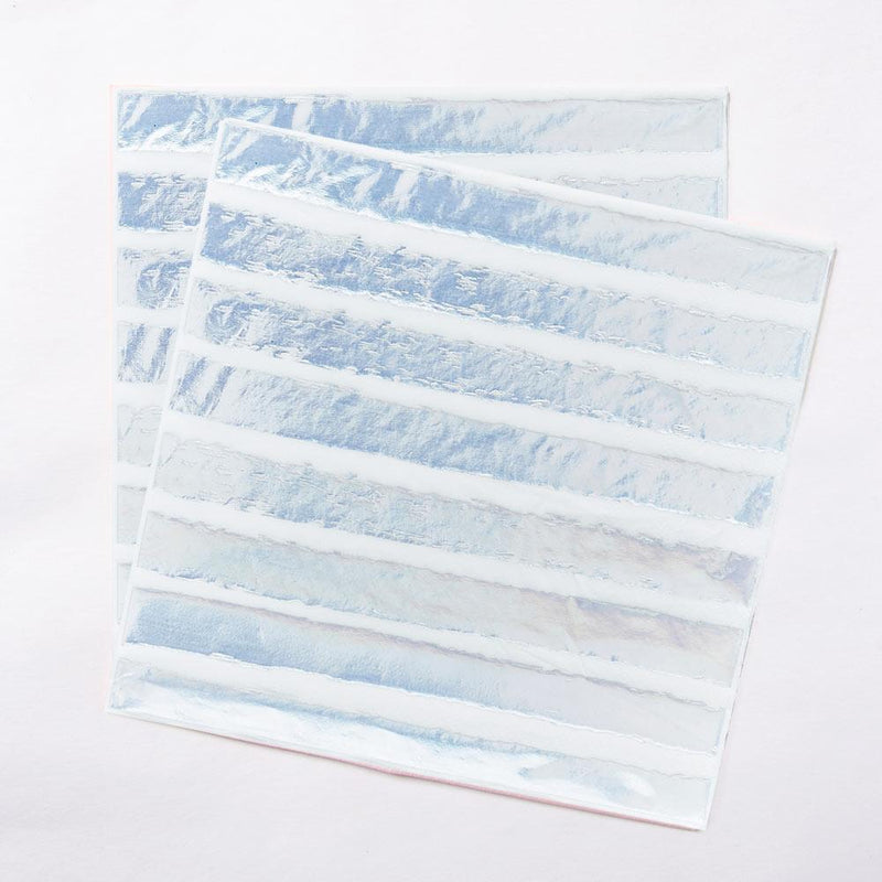 Iridescent Striped Napkins (x20)