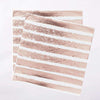 Rose Gold Striped Napkins (x16) General Party