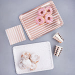Rose Gold Paper Trays (x4)