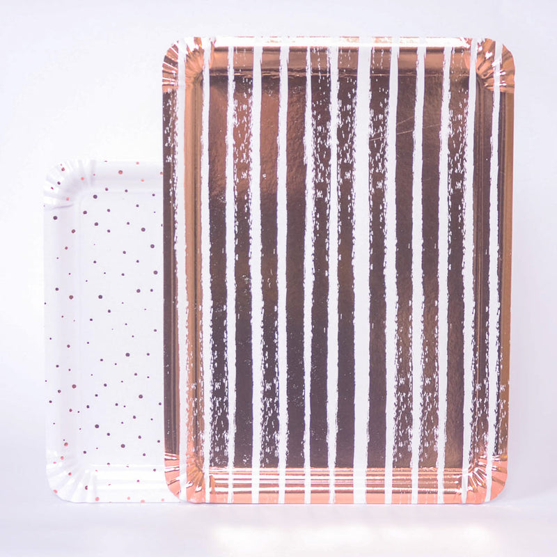 Rose Gold Paper Trays (x4)