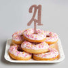 Rose Gold Acrylic '21' Cake Topper Milestone