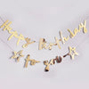 Gold Happy Birthday To You Banner - Double Layered General Party