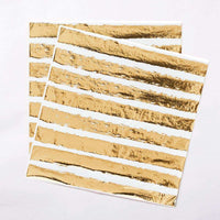 Gold Striped Napkins (x16) General Party