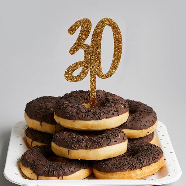 30th Cake Topper | Suddenly Thirty | Etched | Etched