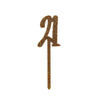 Gold Glitter Acrylic '21' Cake Topper Milestone