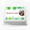 Personalised Photo Cake - Botanical Personalised Cake