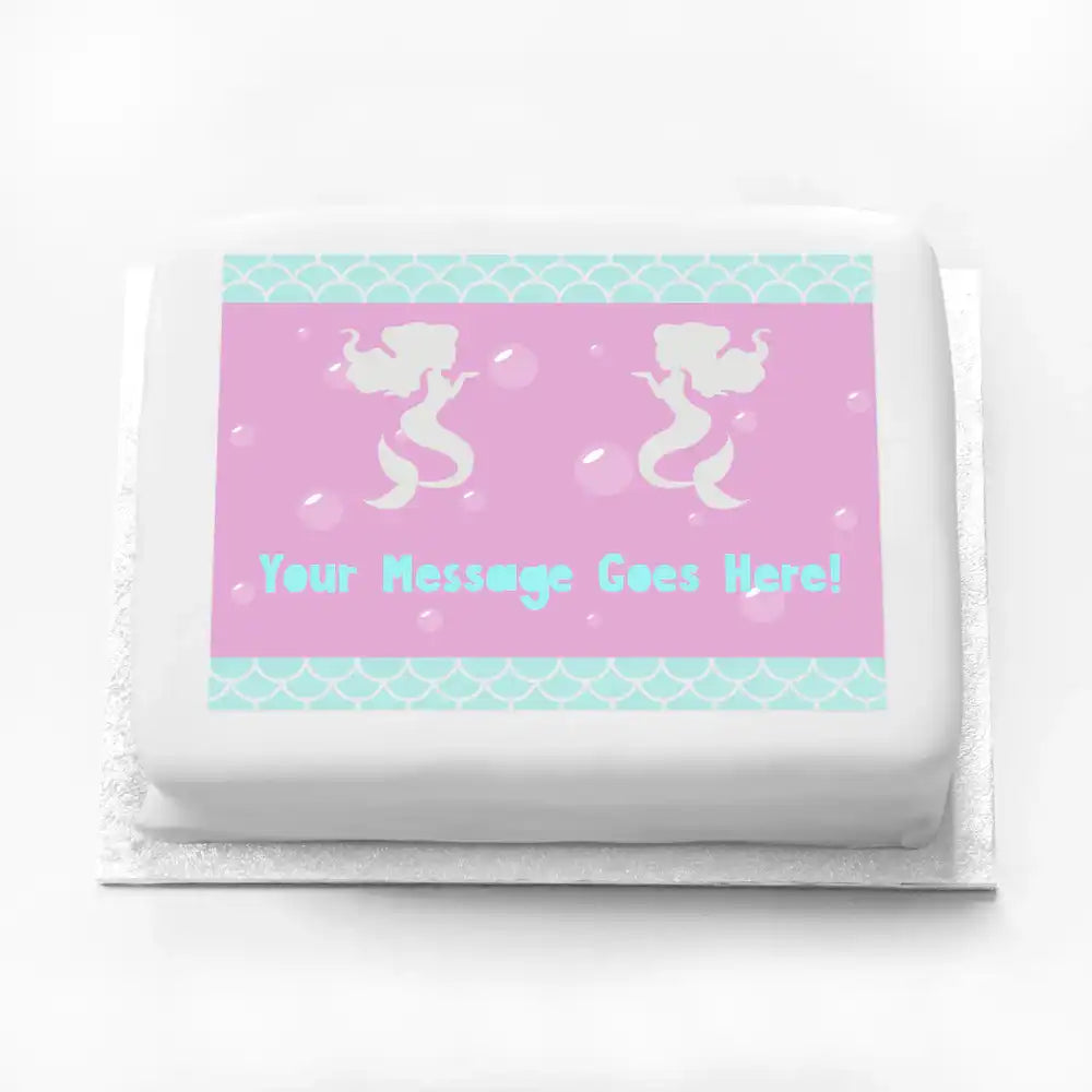 Personalised Photo Cake - Mermaid Shine No Personalised Cake