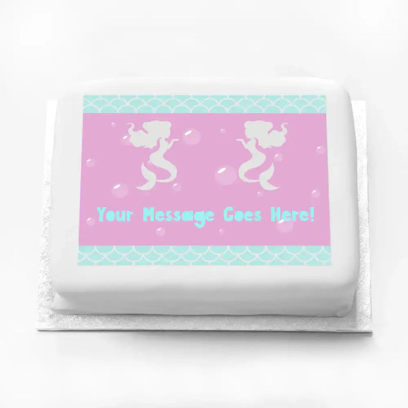 Personalised Photo Cake - Mermaid Shine No Personalised Cake
