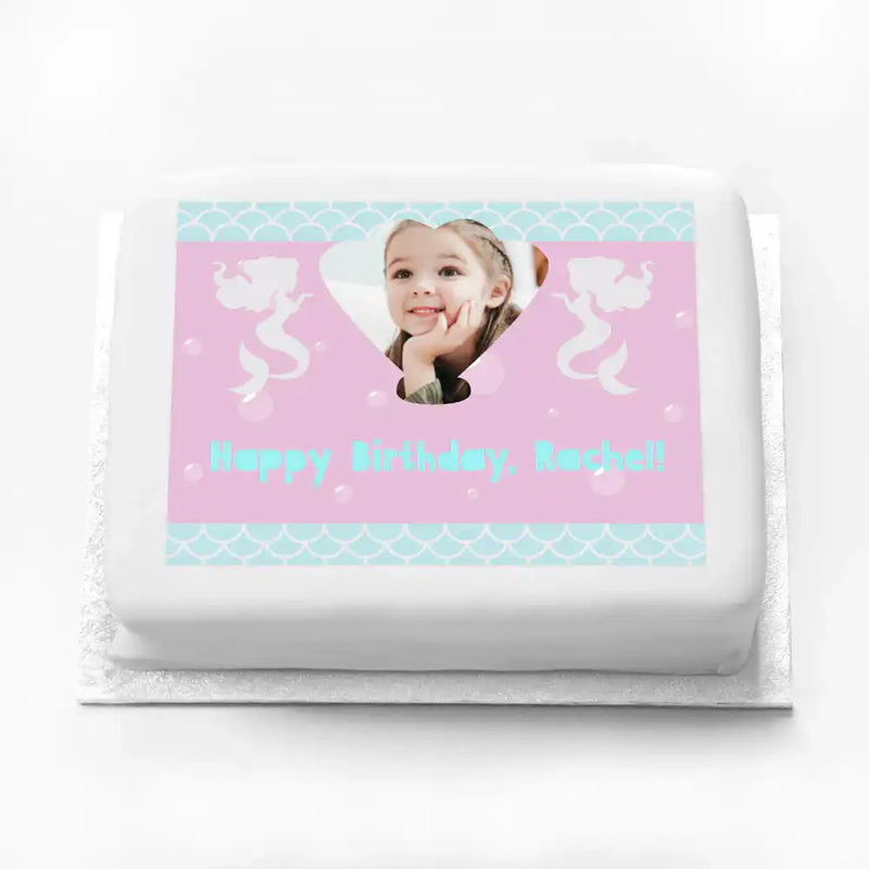 Personalised Photo Cake - Mermaid Shine Personalised Cake