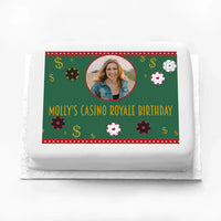 Personalised Photo Cake - Casino Personalised Cake