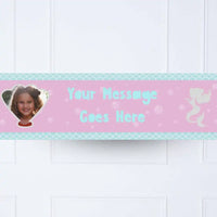 Mermaid Shine Personalised Party Banner Yes Personalised Banner