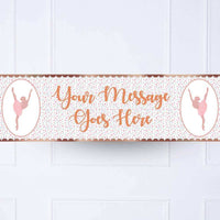 Ballet Personalised Party Banner No Personalised Banner