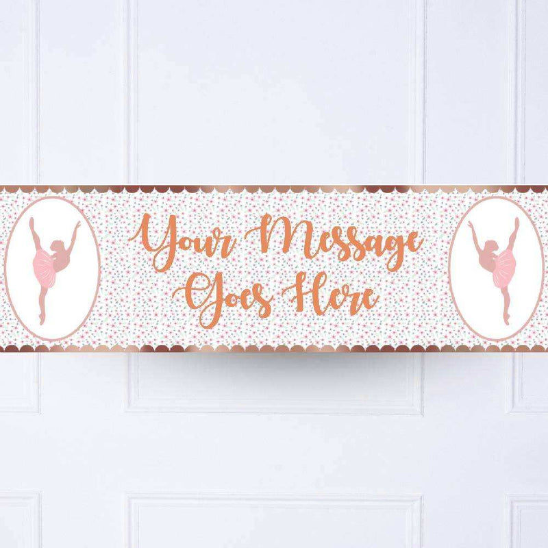 Ballet Personalised Party Banner No Personalised Banner