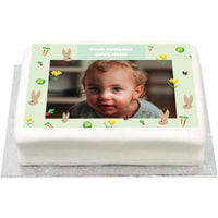 Personalised Photo Cake - Little Bunnies Yes Personalised Cake