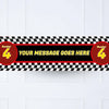 Party Racer Personalised Party Banner No Personalised Banner