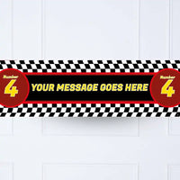 Party Racer Personalised Party Banner No Personalised Banner