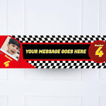 Party Racer Personalised Party Banner