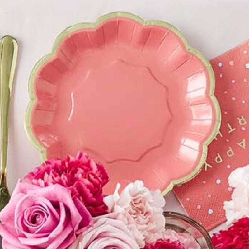 Rose Paper Party Plates (x12) Everyday