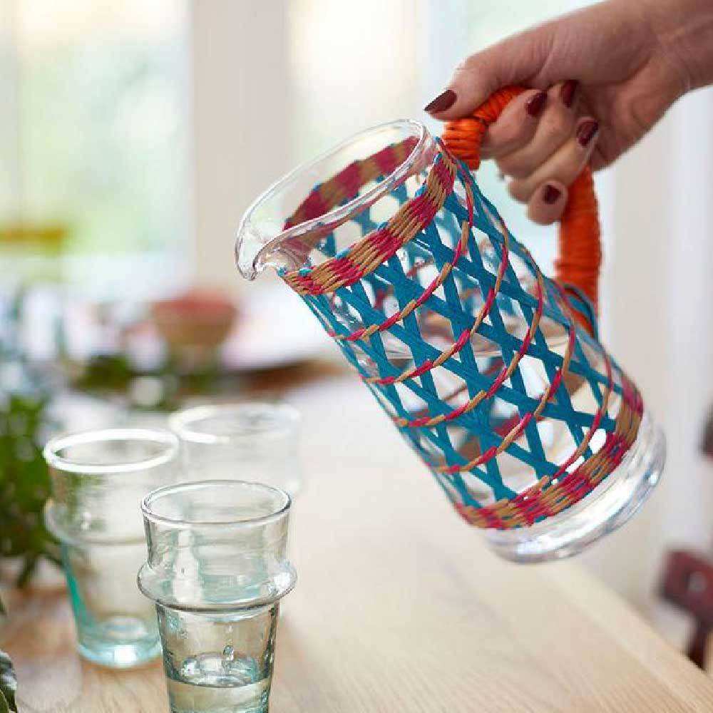 Party For Water Pitchers 77oz Large Glass Water Pitcher With Gold Lid